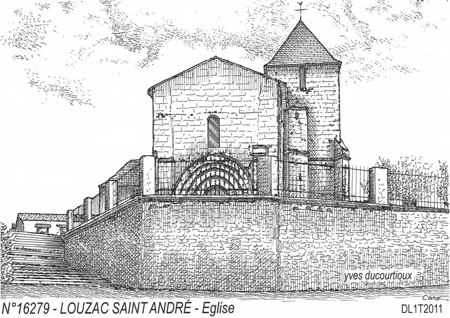 N 16279 - LOUZAC SAINT ANDRE - glise